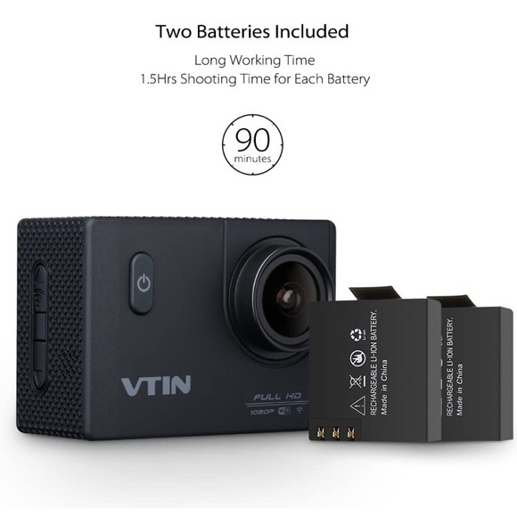 VTIN Action Waterproof Sport Camera with HD 1080P - Picture 6 of 8